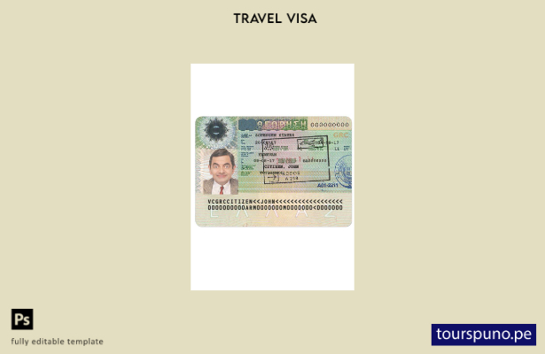 Listo para imprimir la plantilla de versión de visa Schengen para Grecia